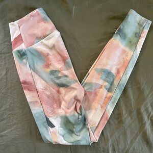 Soma Nonstop Full-Length Leggings in Pink, Sage & Gray